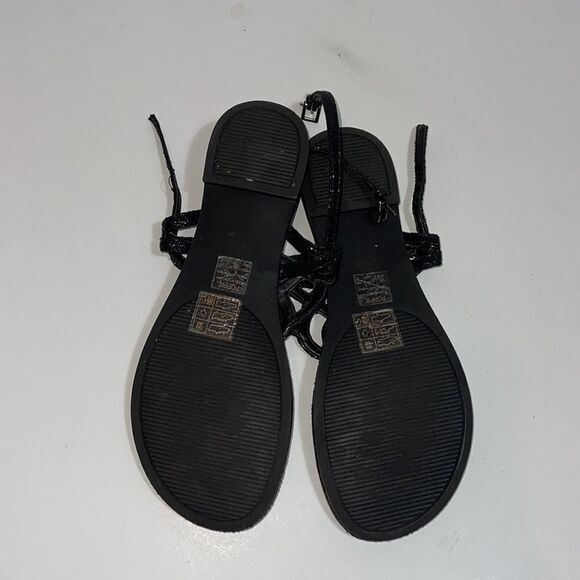 KELLY AND KATIE BLACK "POPPIE" SANDAL SIZE 6.5 - Picture 4 of 4